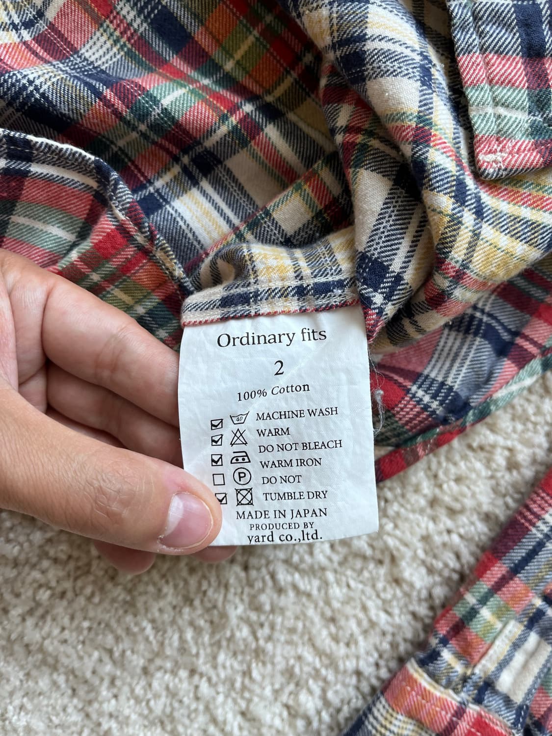 Ordinary fits 체크패턴 셔츠 (95-100) 상품이미지7