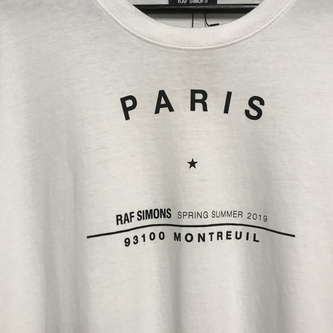 라프시몬스 화이트 반팔 티셔츠 XL 상품이미지4