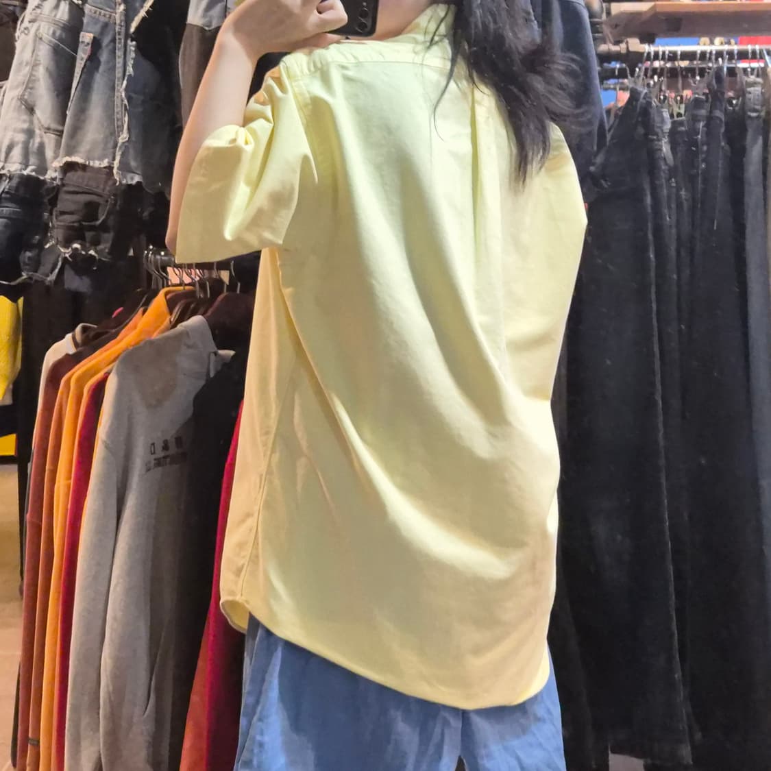 [NO.9] 폴로 반팔 셔츠 파스텔옐로우 상품이미지4