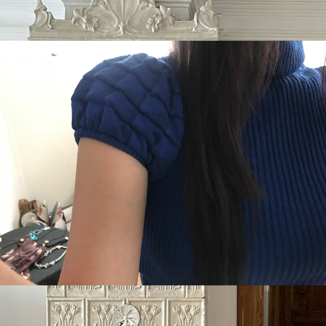 vintage puff turtle neck knit 상품이미지2