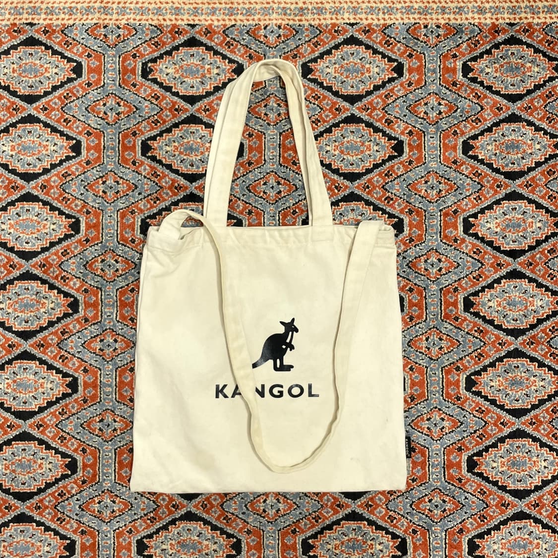 캉골 베이지 캔버스 에코백 상품이미지2