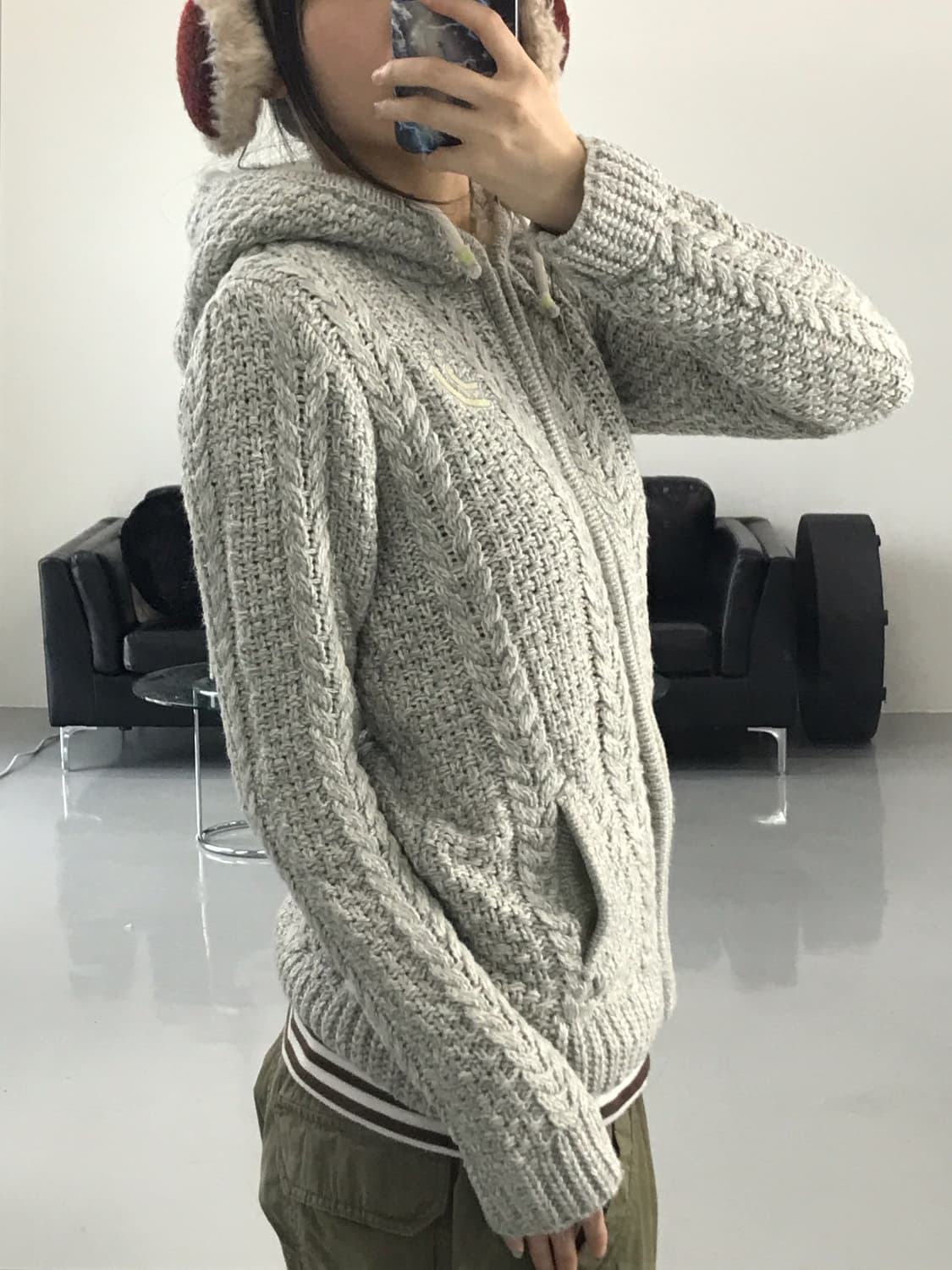 Jpn Twisted KnIt Zip Up Hoodies 상품이미지4