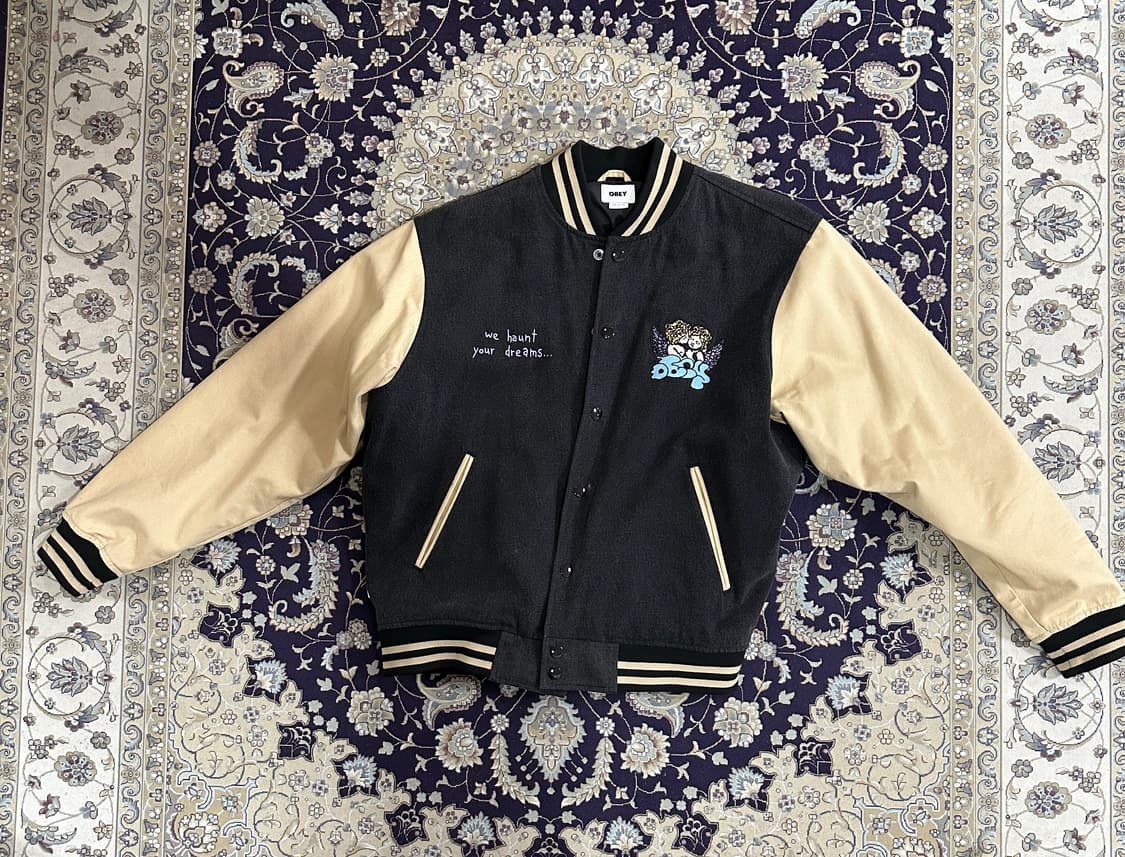 오베이 케어 데님 바시티 자켓 상품이미지1