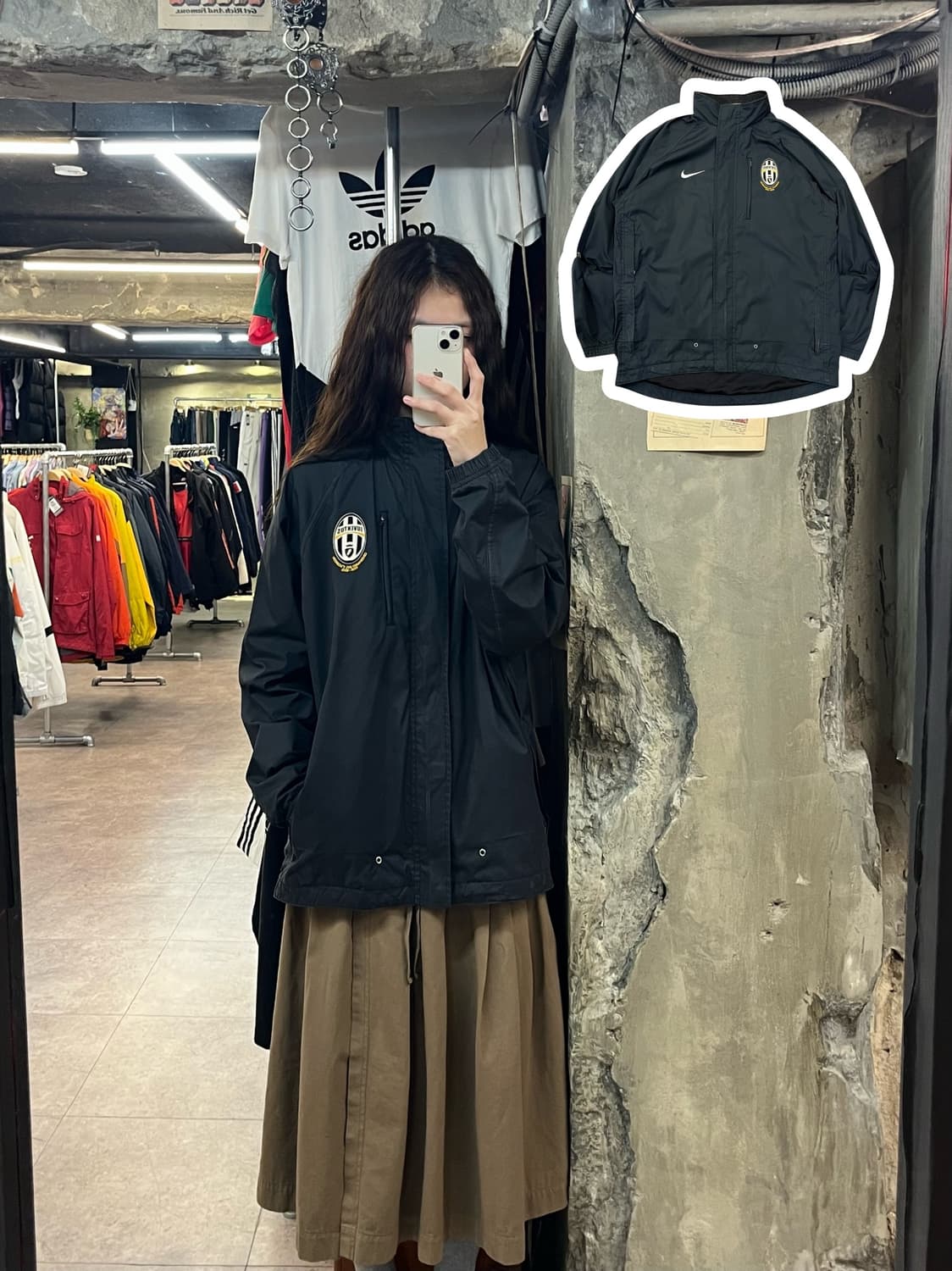 나이키 유벤투스 바람막이 차콜 S #csz2070 상품이미지1