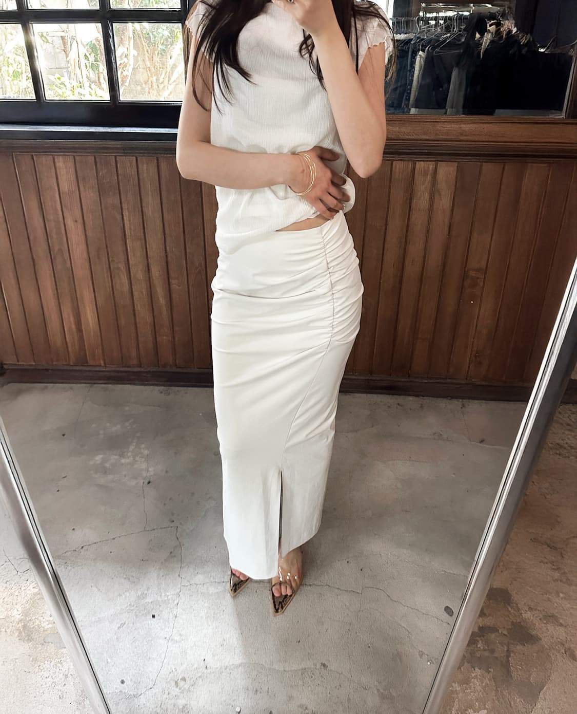 FRAY I.D shirtting long skirt 상품이미지1