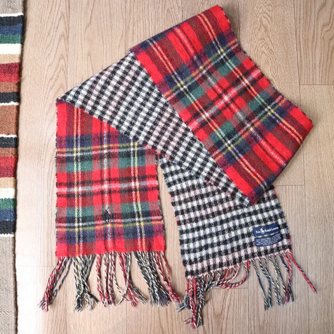 
이태리메이드 polo ralph lauren 폴로랄프로렌 빈티지 머플러 상품이미지1