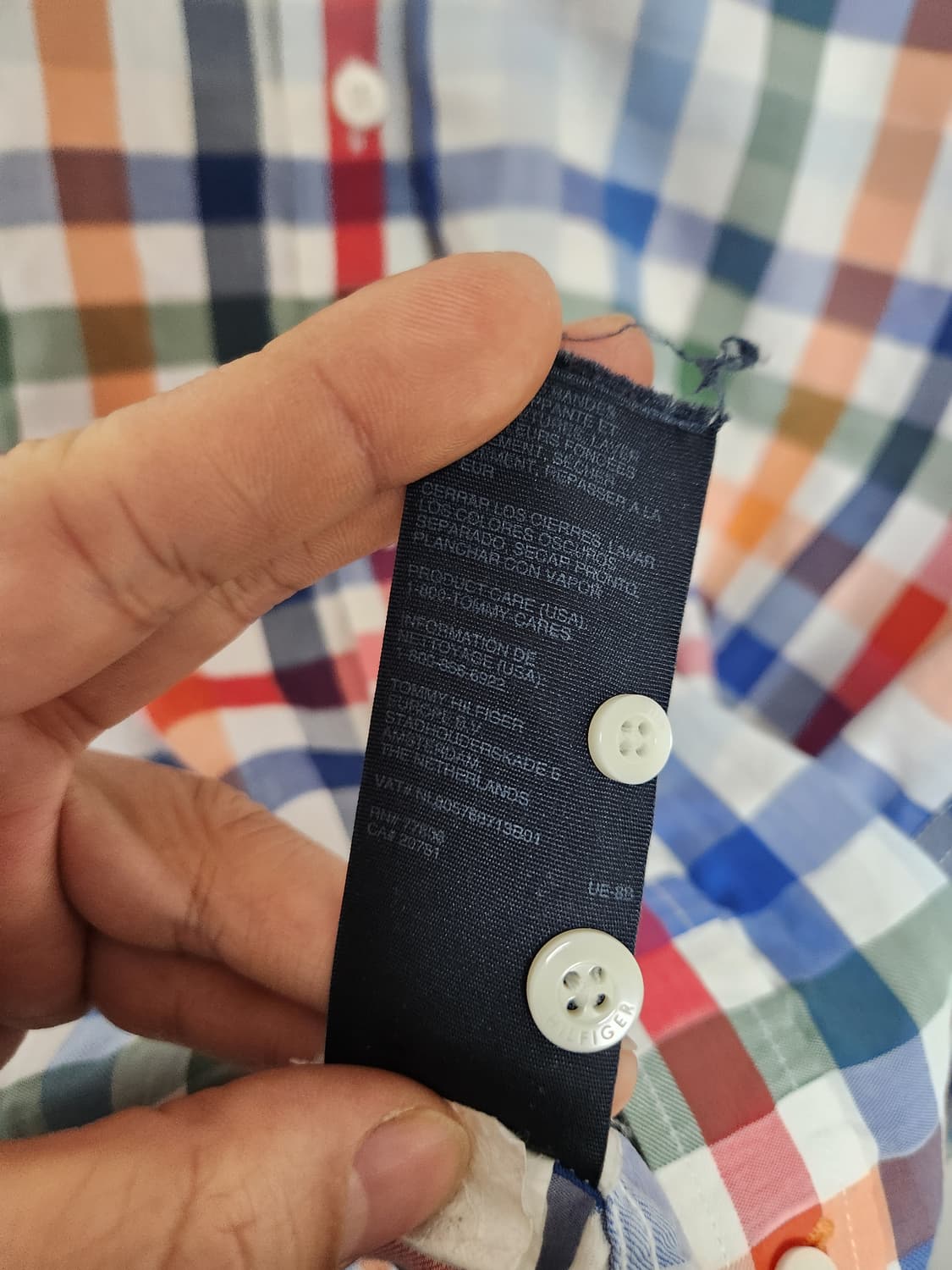 타미힐피거Tommy 체크 셔츠 M - S118 상품이미지5