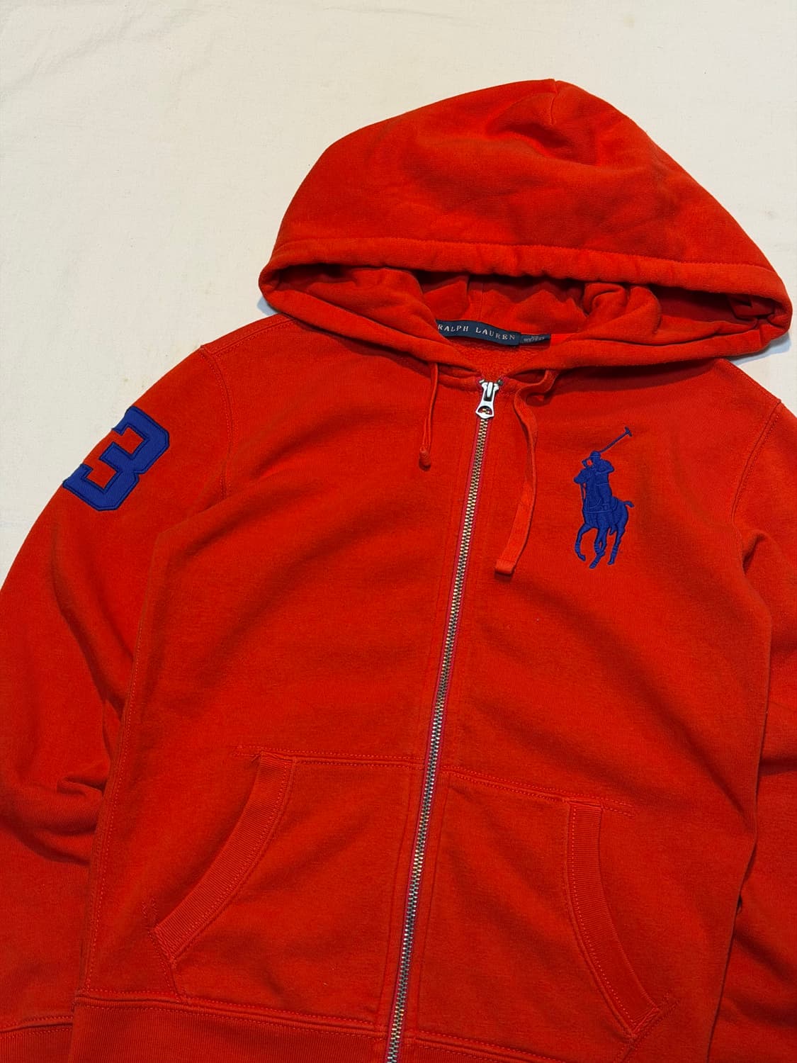 폴로 랄프로렌 빅포니 후드집업 오렌지 레드 상품이미지2