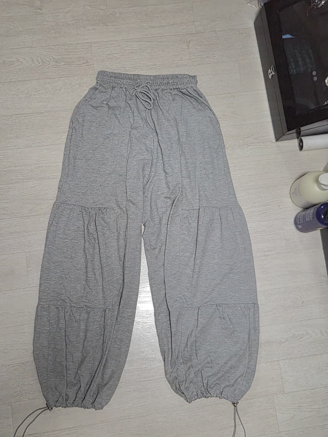 셔링 와이드 밴딩 벌룬 팬츠 상품이미지4