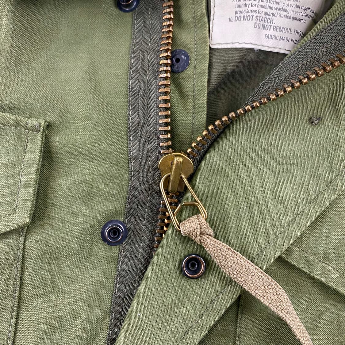 70s USA Army 3세대 황동 M-65 필드 자켓 (100) 상품이미지6