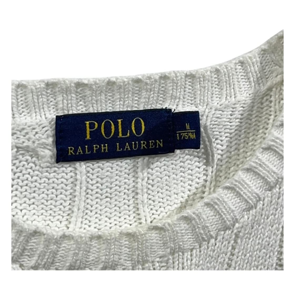 폴로 랄프로렌 화이트 꽈배기 니트 상품이미지4