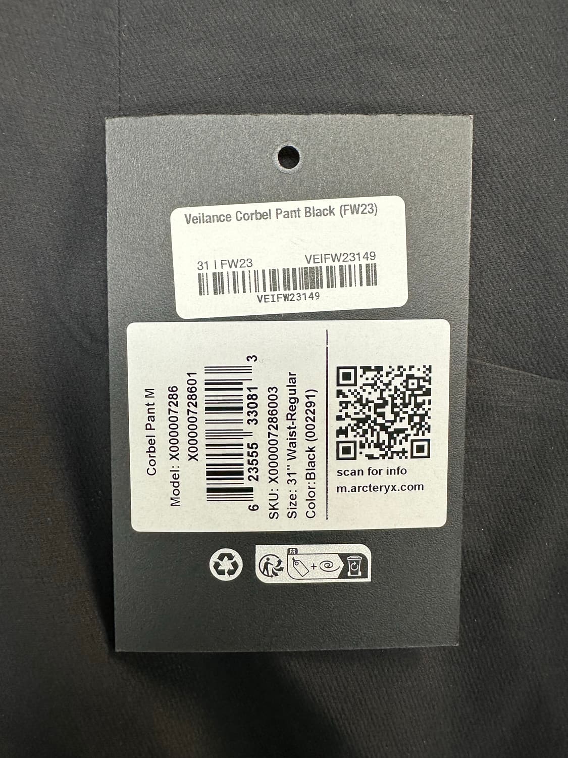 [31] 베일런스 코벨 팬츠 블랙 상품이미지7