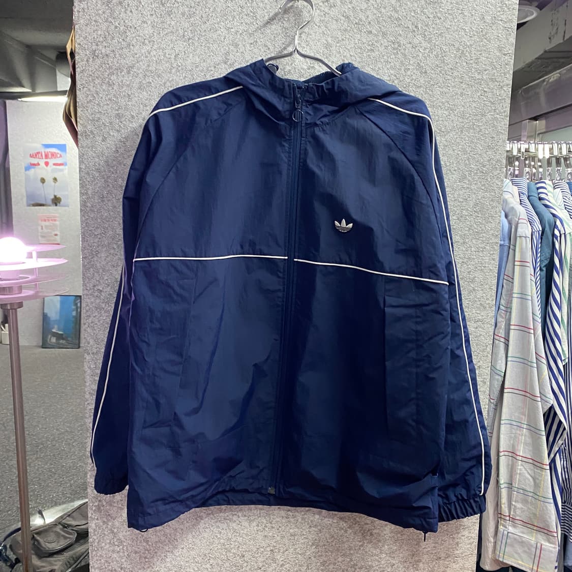 아디다스 파이어버드 스티치 네이비 바람막이 B4274 상품이미지2