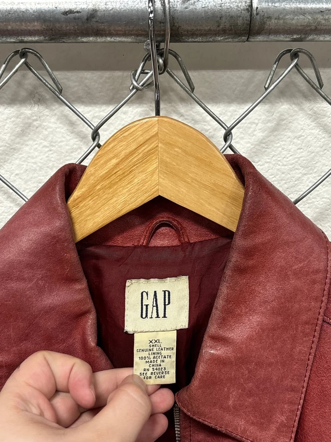 올드 갭 레더 집업 자켓 상품이미지2