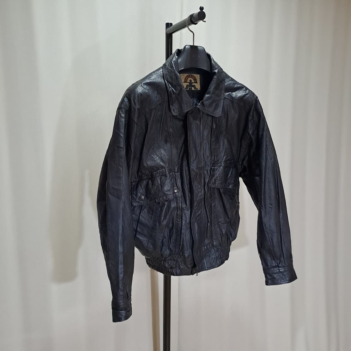 (택포) 빈티지 성조기 소가죽 자켓 L B506 상품이미지4