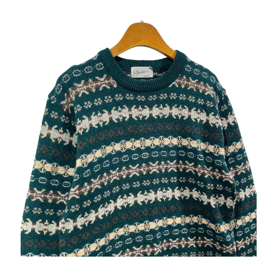 [JPN] 빈티지 노르딕 페어아일 울 니트 스웨터 상품이미지2