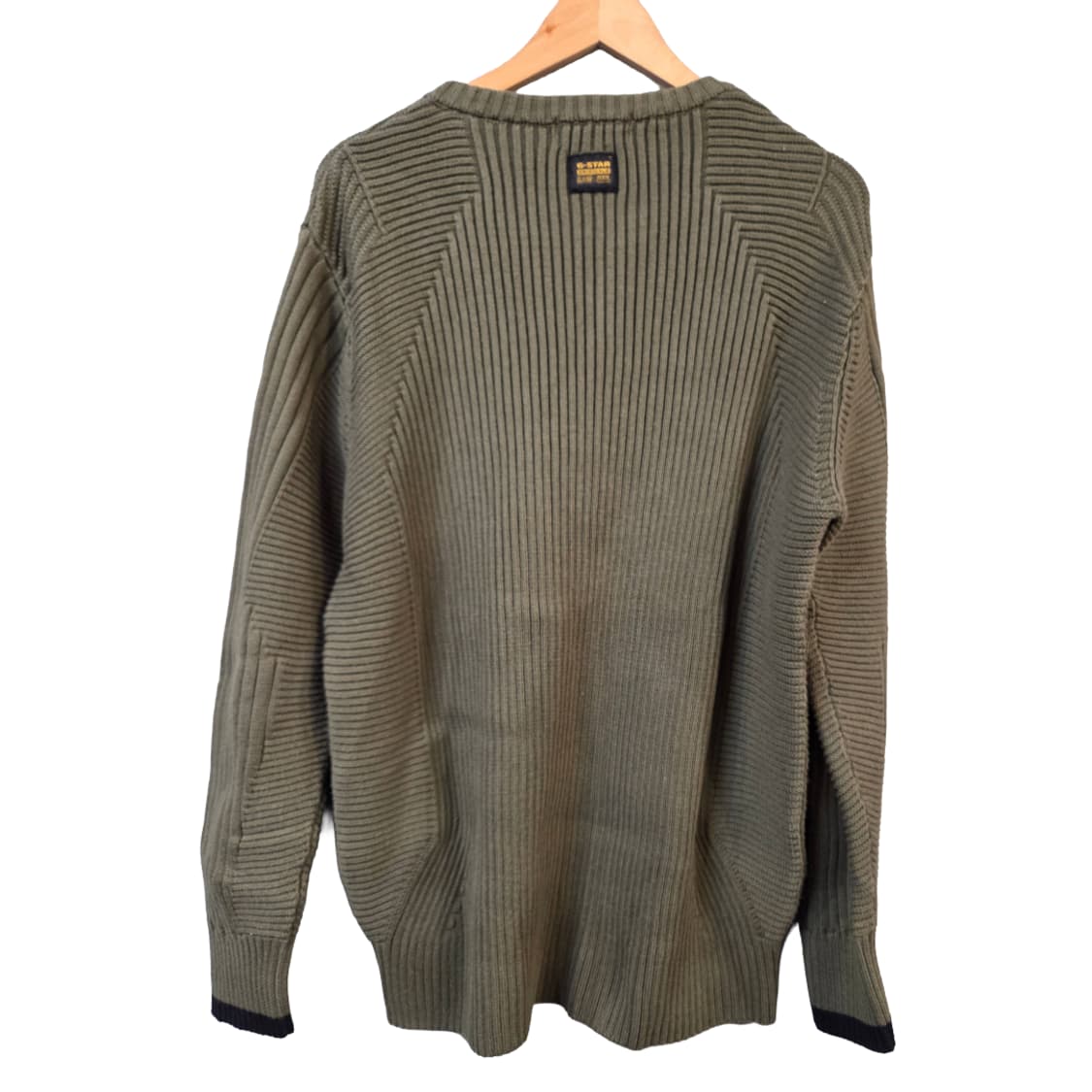 (특가)G-Star RAW 골지 니트 스웨터 카키(XL) 상품이미지2