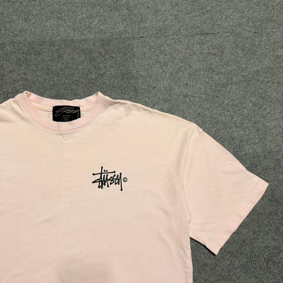 스투시 딸기우유 반팔 티셔츠 L 상품이미지1