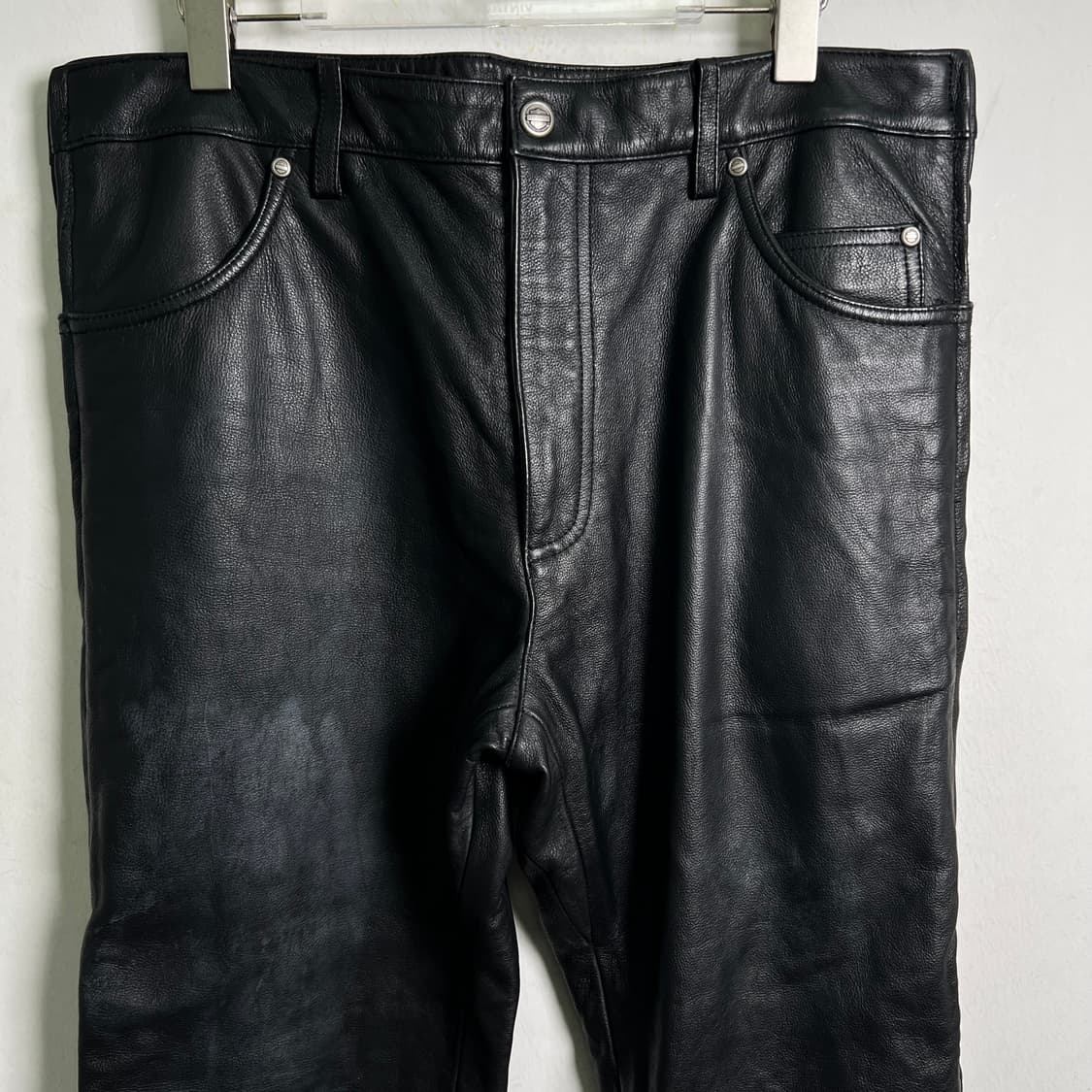 할리데이비슨 풀 사이드 집 레더 오버 팬츠 36 상품이미지4