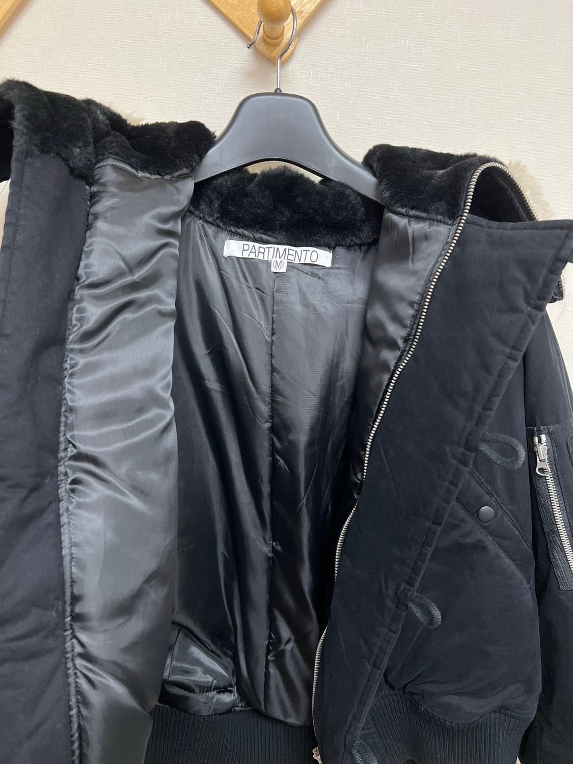 파르티멘토 n2b 숏 파카 블랙 상품이미지3