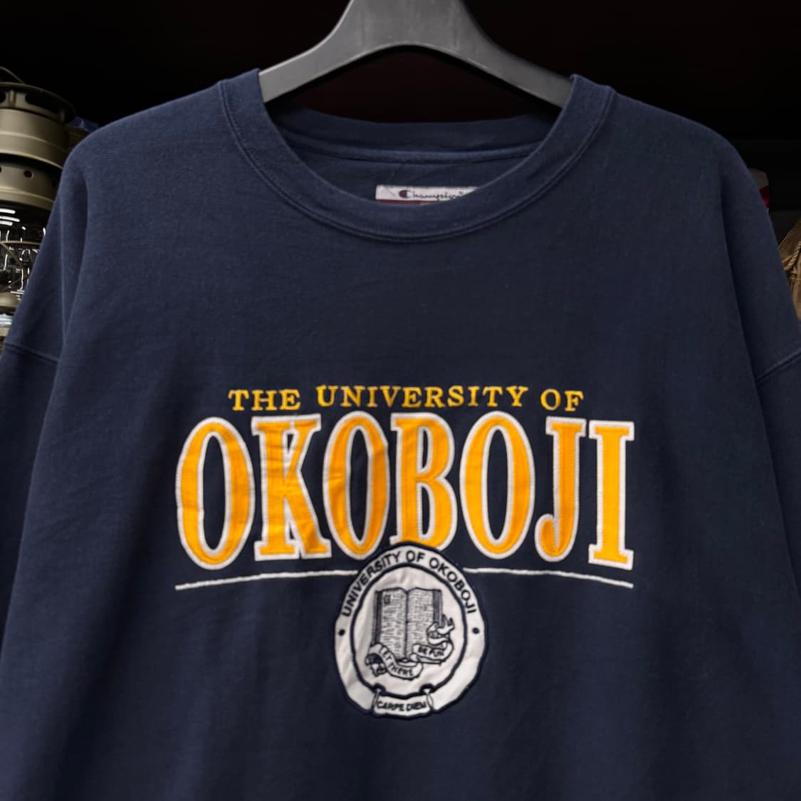 00s 챔피온 OKOBJI 유니버시티 스펠아웃 자수 스웻 맨투맨 N141 상품이미지3