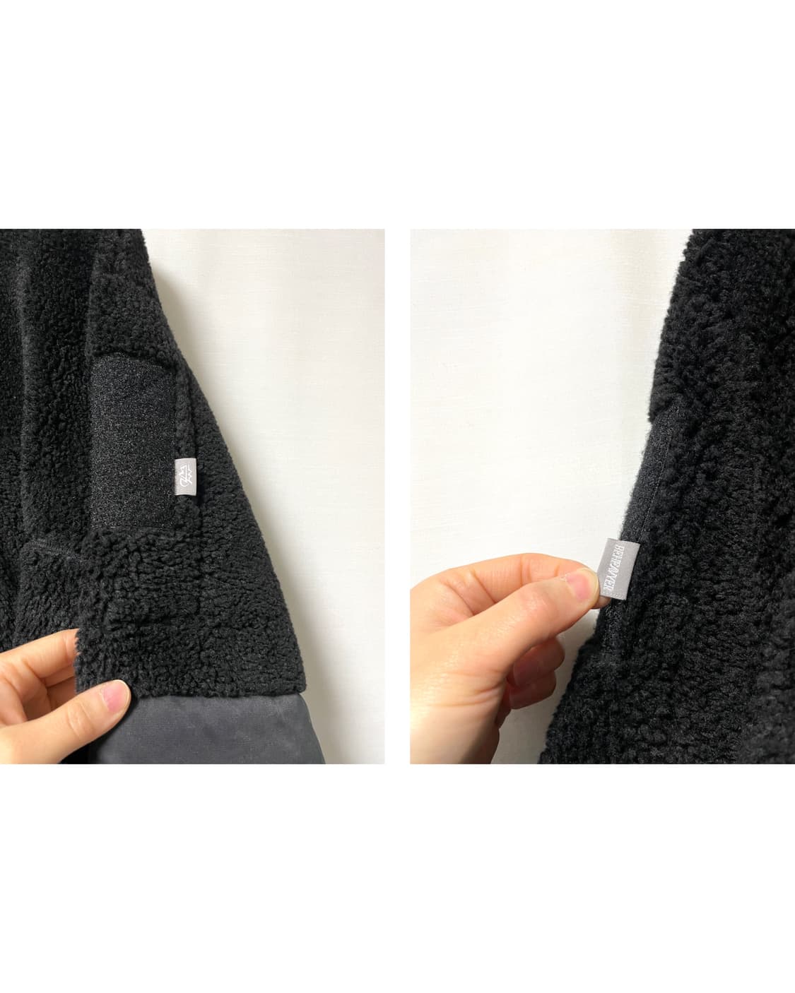 비헤비어 레벨3 택티컬 세미크롭 두툼한 뽀글이 플리스 자켓 100-105 상품이미지4