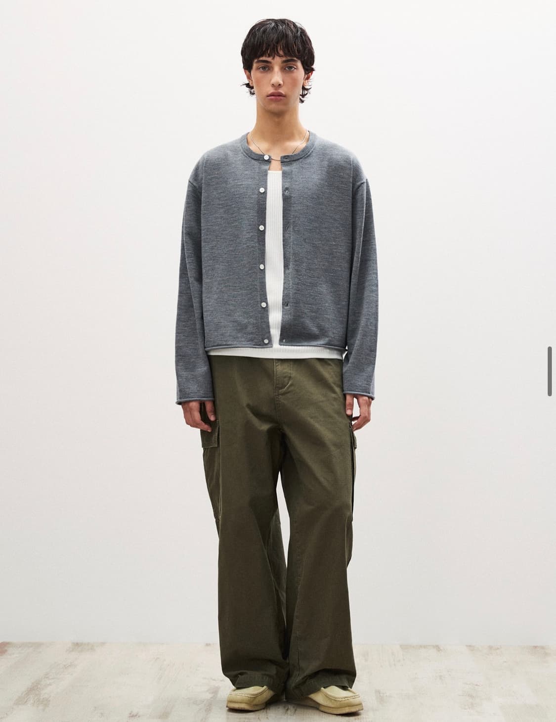 수아레 울 워셔블 크롭 가디건 (M)(컷오프) 상품이미지2