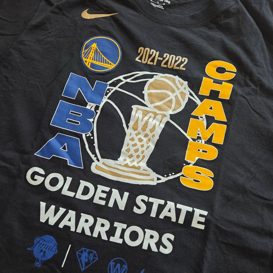 XL 나이키 골든스테이트 워리어스 NBA 챔피언 티셔츠192 상품이미지2