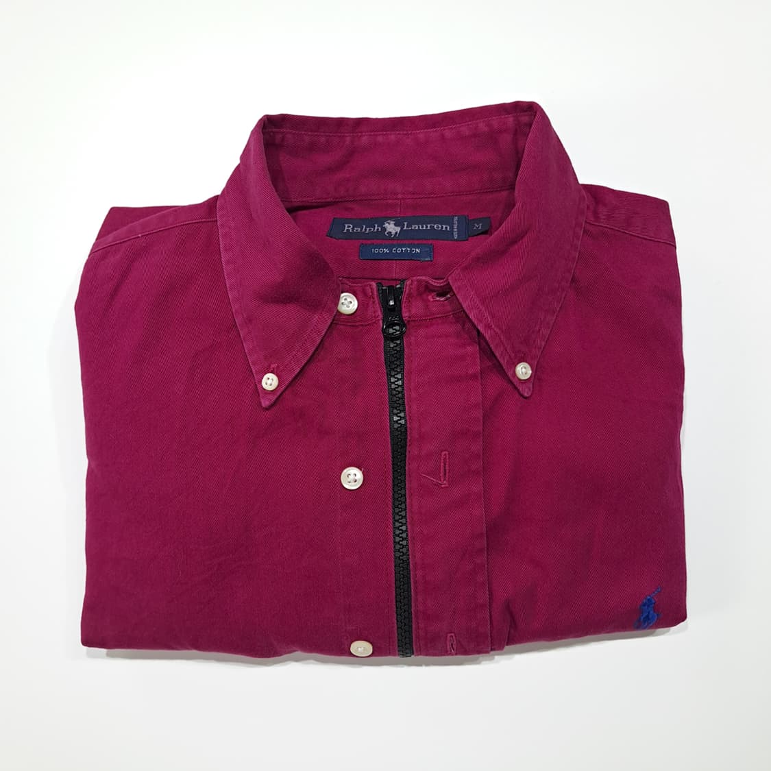 CL789 FREE 폴로 90s 말레이시아판 퍼플 리메이크 크롭 집업  상품이미지6