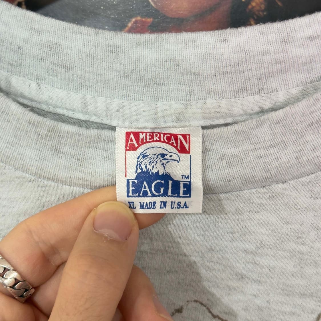 90s American Eagle 싱글 스티치 티셔츠 USA 상품이미지3