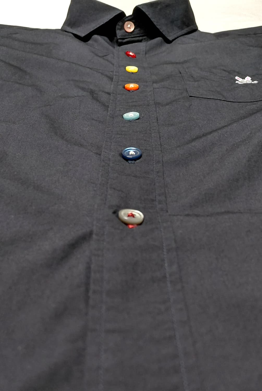 [M] Psycho Bunny 사이코 버니 로고 포인트 블랙 반팔 셔츠 상품이미지8