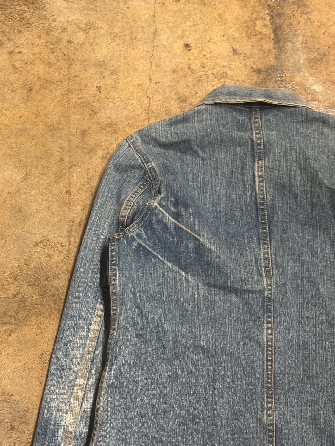 44-55) D.M.G Faded Denim Coverall Jacket 상품이미지10