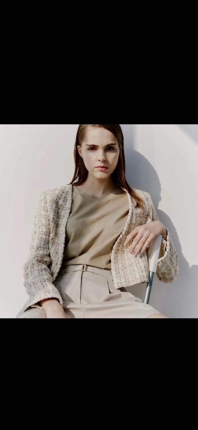 Finne 핀느 엣지 트림 린톤 트위드자켓 상품이미지1