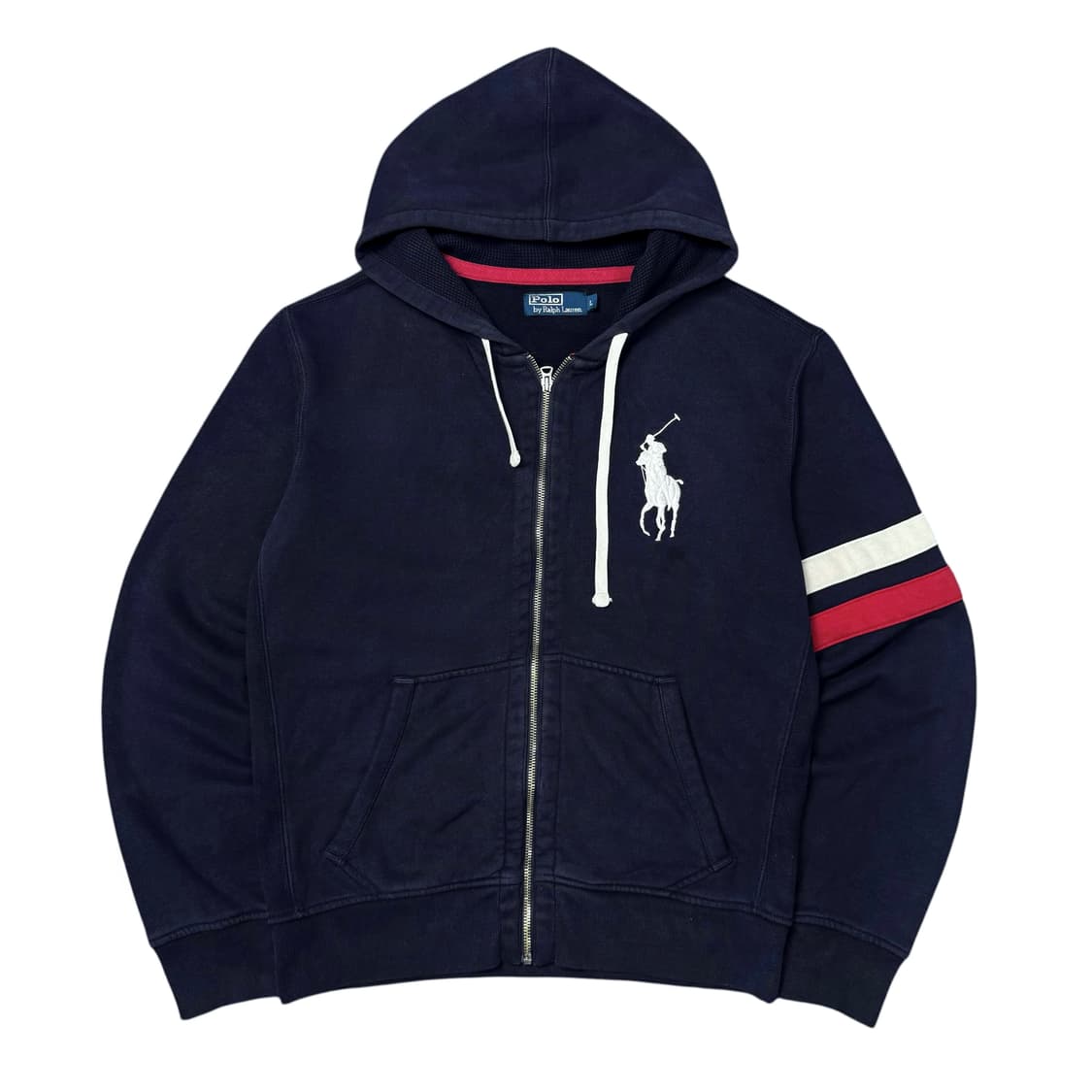 (L) 폴로 랄프로렌 빅포니 써멀 후드집업 네이비 상품이미지1