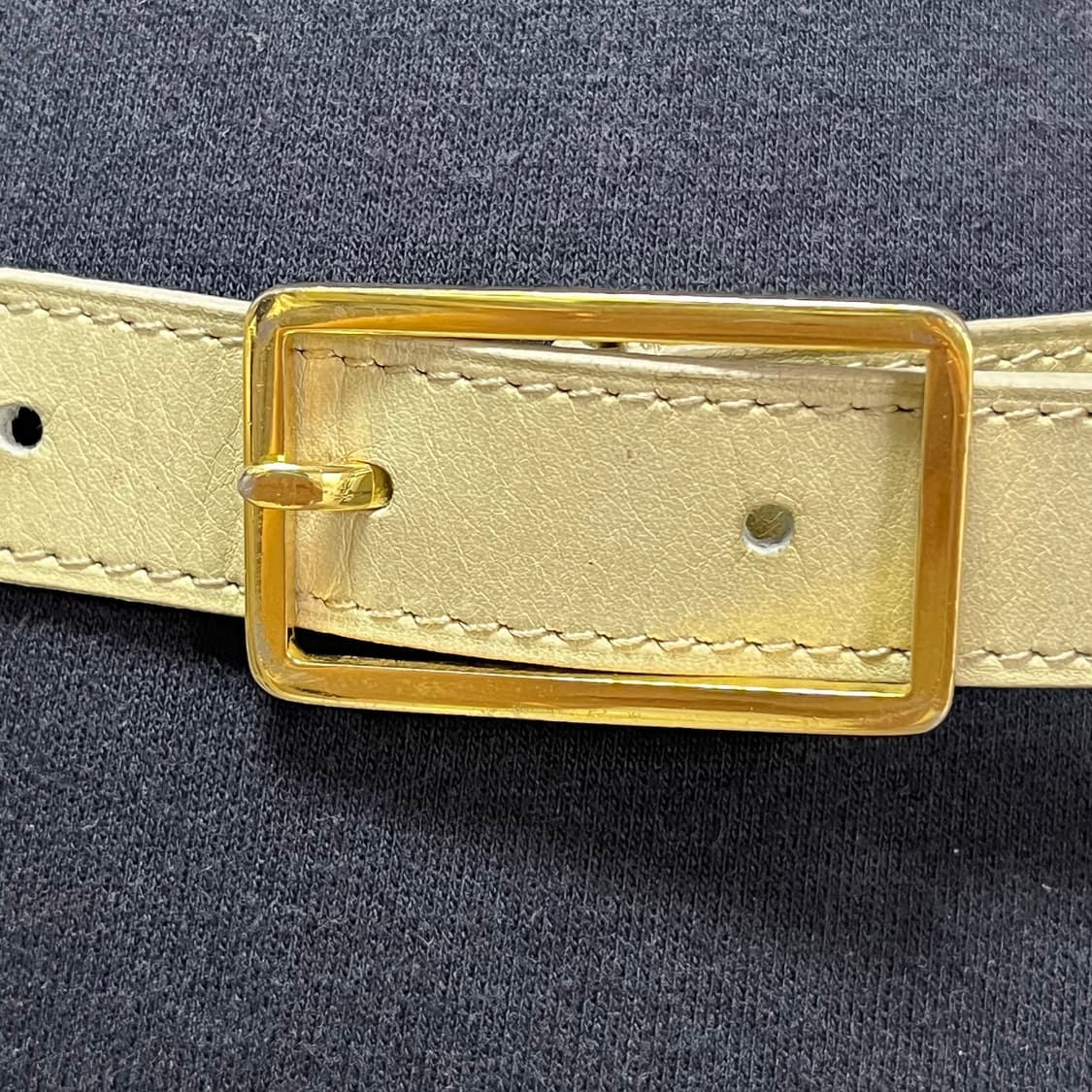 샤넬 CC로고 베이지 골드메탈 벨트 70 상품이미지4
