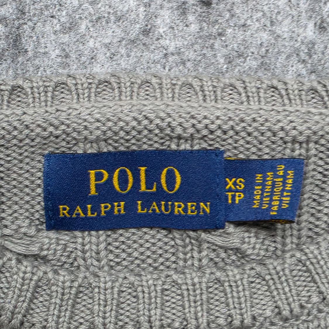 폴로 랄프로렌 캐이블 꽈배기 니트 XS 상품이미지5