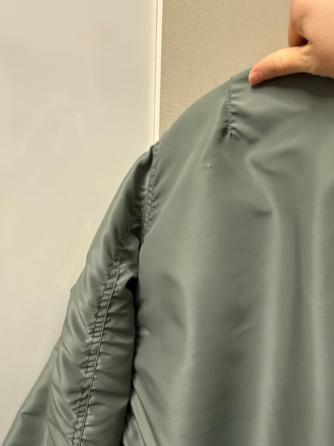 사카이 시어링 카키 봄버 자켓 (2) 상품이미지5