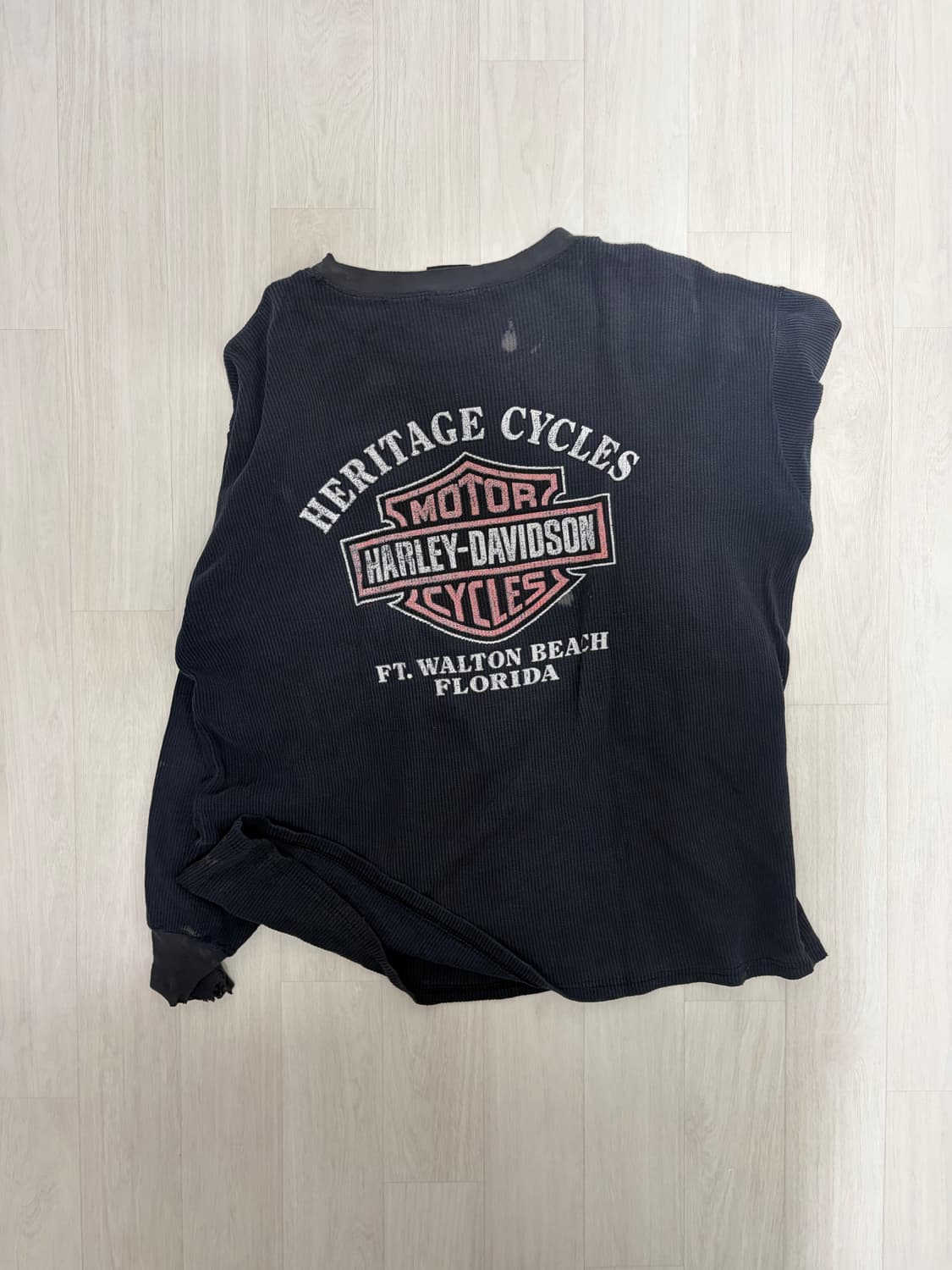 할리데이비슨 빈티지 와플티 상품이미지2