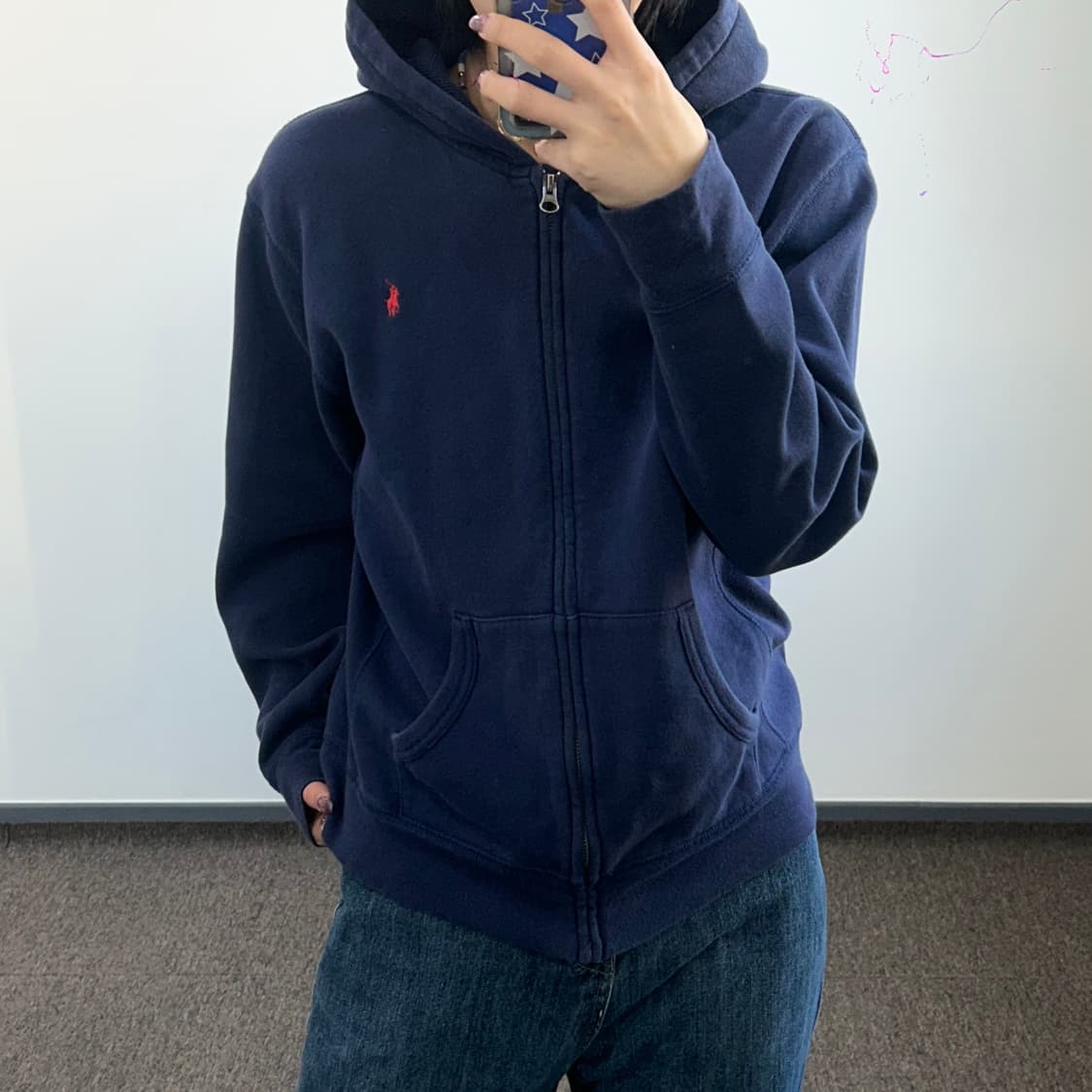 Polo 폴로 레드 포니 네이비 후드집업  상품이미지1