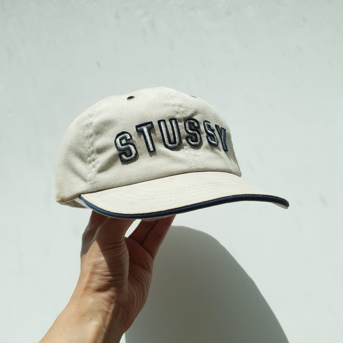 90s STUSSY flexfit pannel cap 상품이미지5