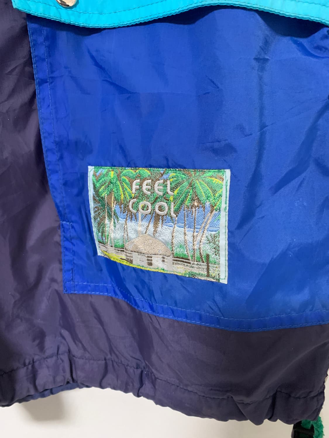 Shamp 90년대 빈티지 멀티컬러 바람막이 재킷 상품이미지3