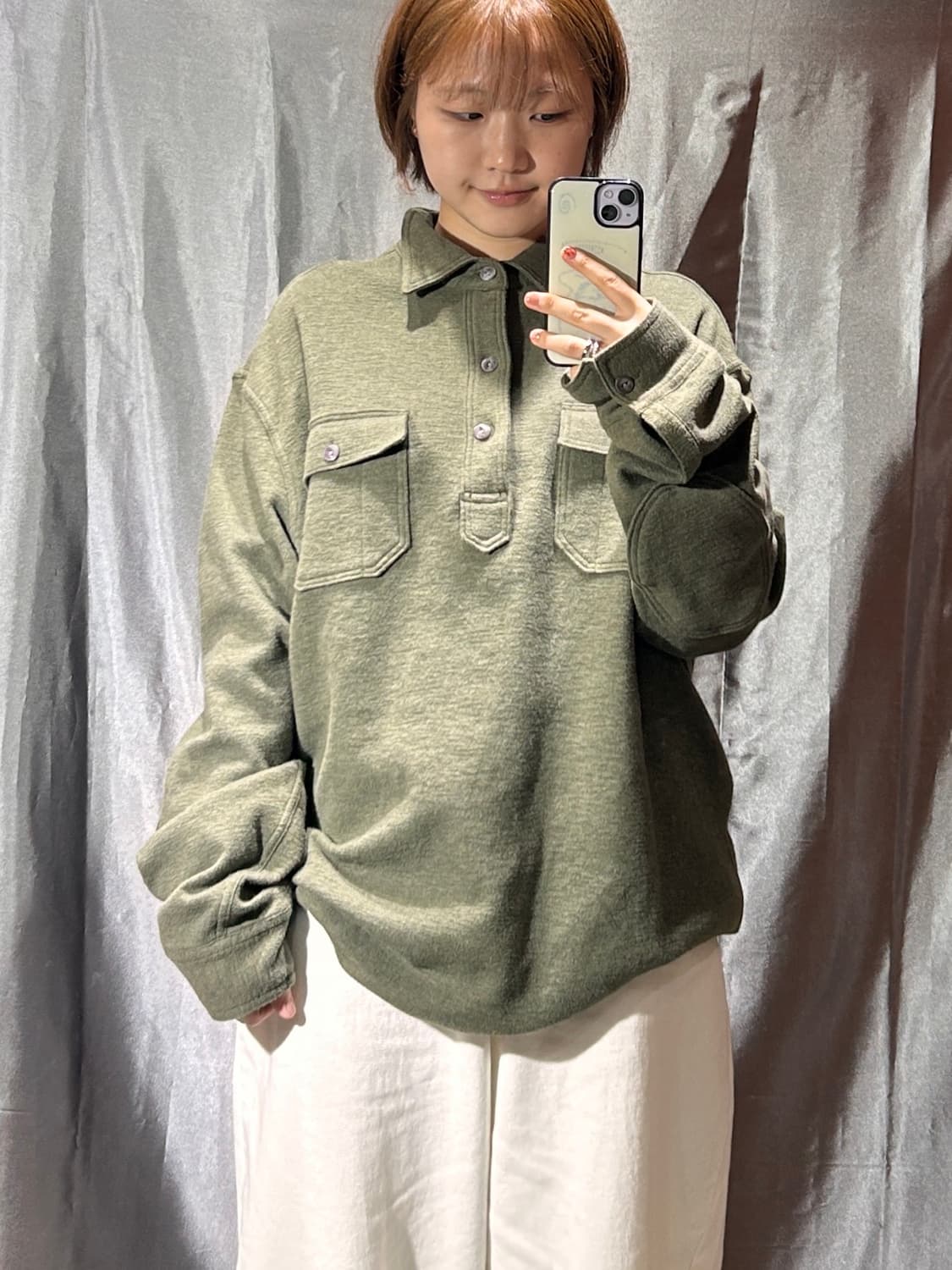 XL 폴로랄프로렌 투포켓 코튼 카키 롱슬리브 상품이미지1