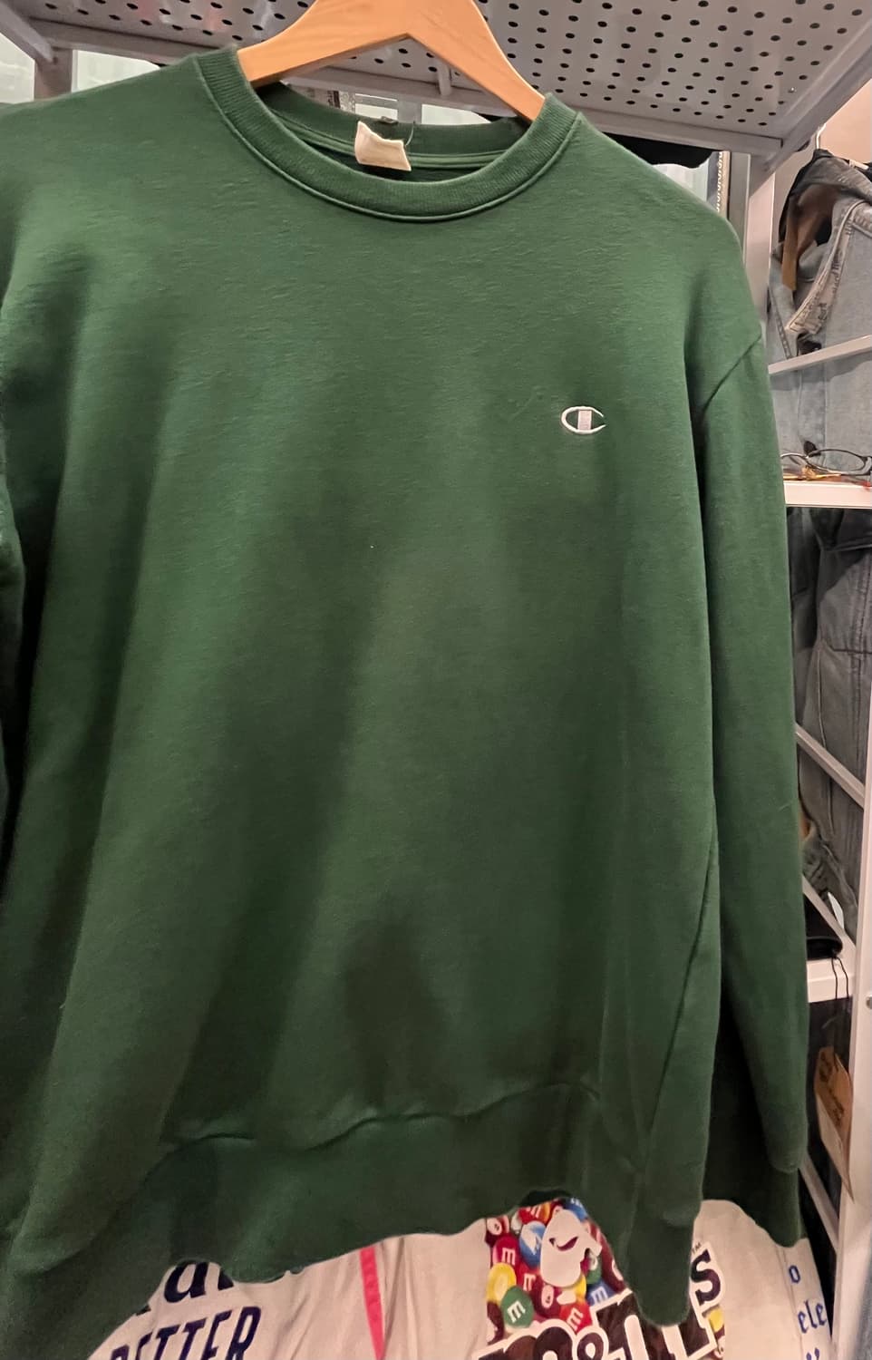 챔피온 리버스위브 맨투맨 그린 상품이미지3