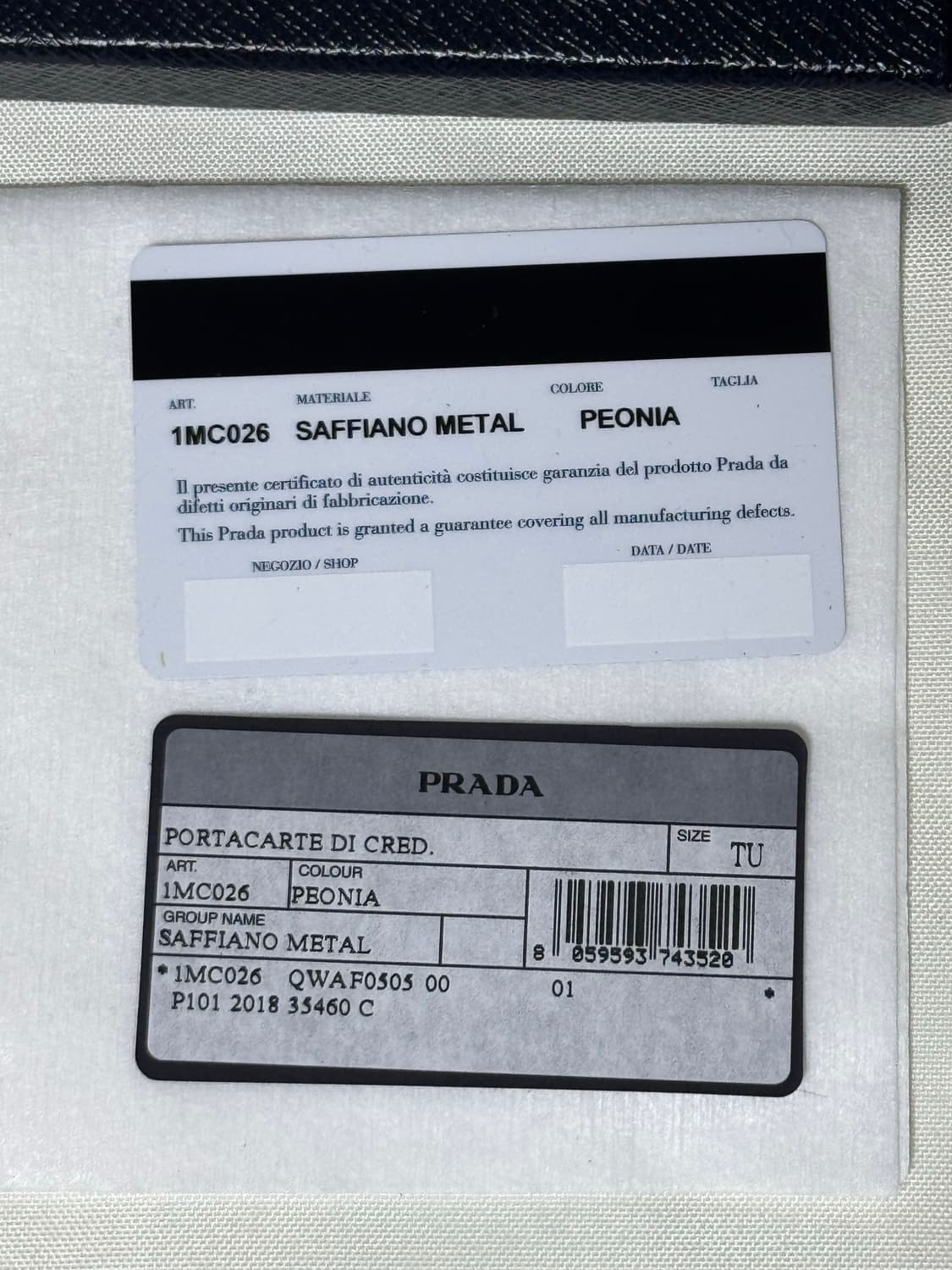프라다 사피아노 카드지갑 상품이미지4