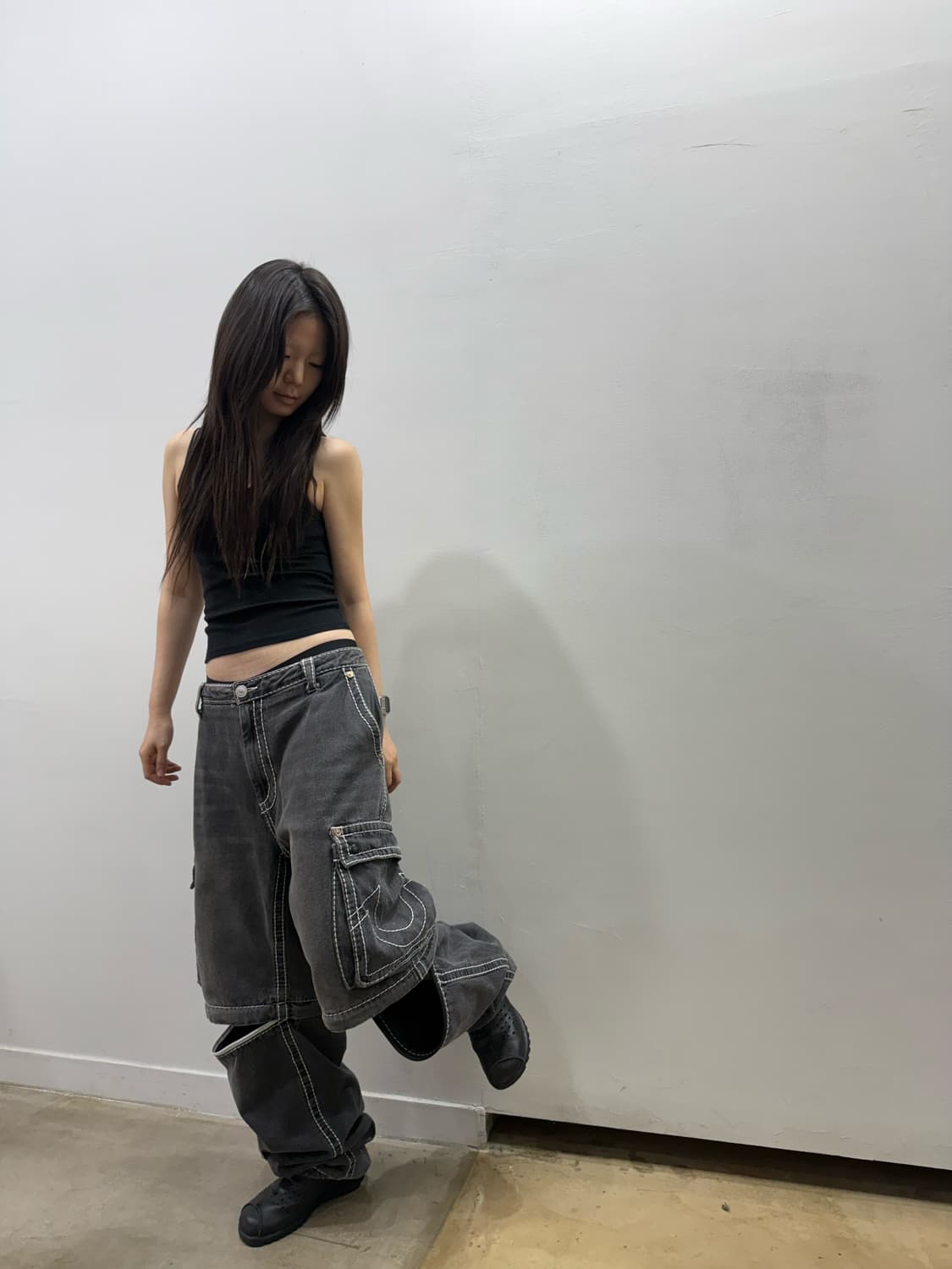 트루 릴리전 x 패치 와이드 레이버 카고팬츠 상품이미지3