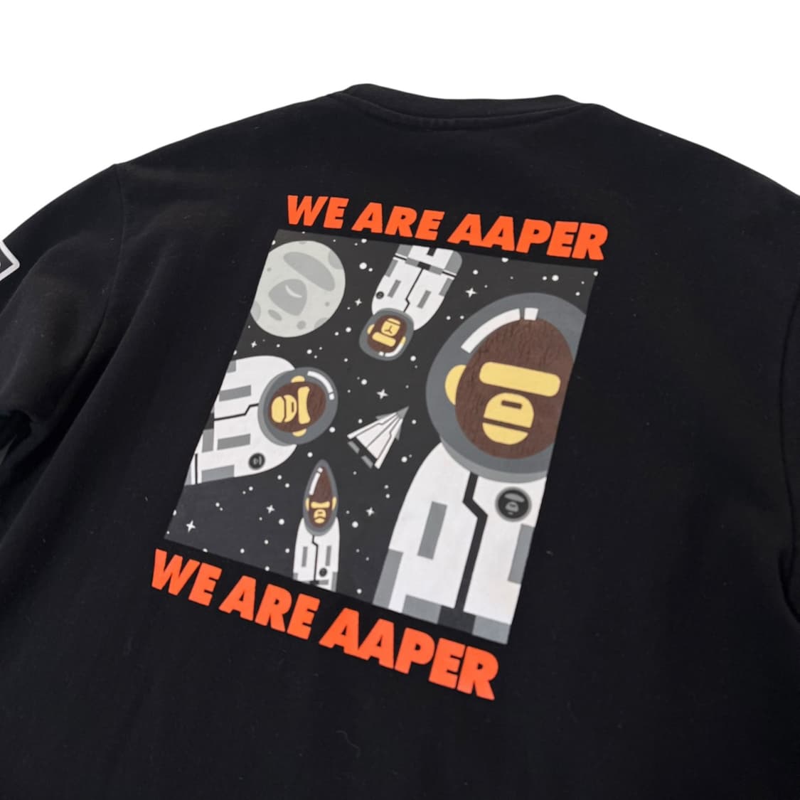 에이프 고릴라 블랙 맨투맨 상품이미지3