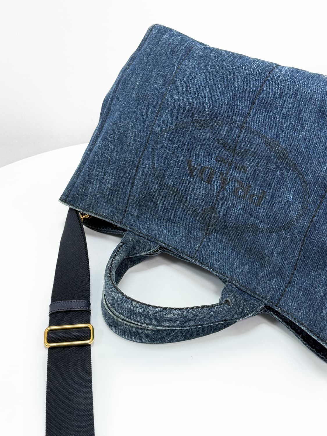프라다 2-WAY 데님 카나파 라지 상품이미지9