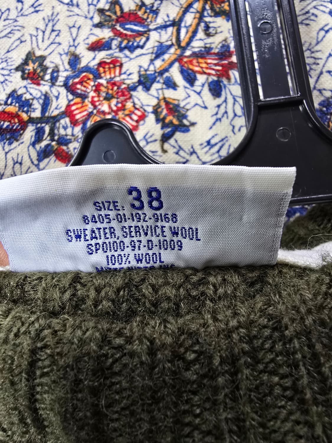 미군 코만도 카키색 스웨터 (1631) 상품이미지4