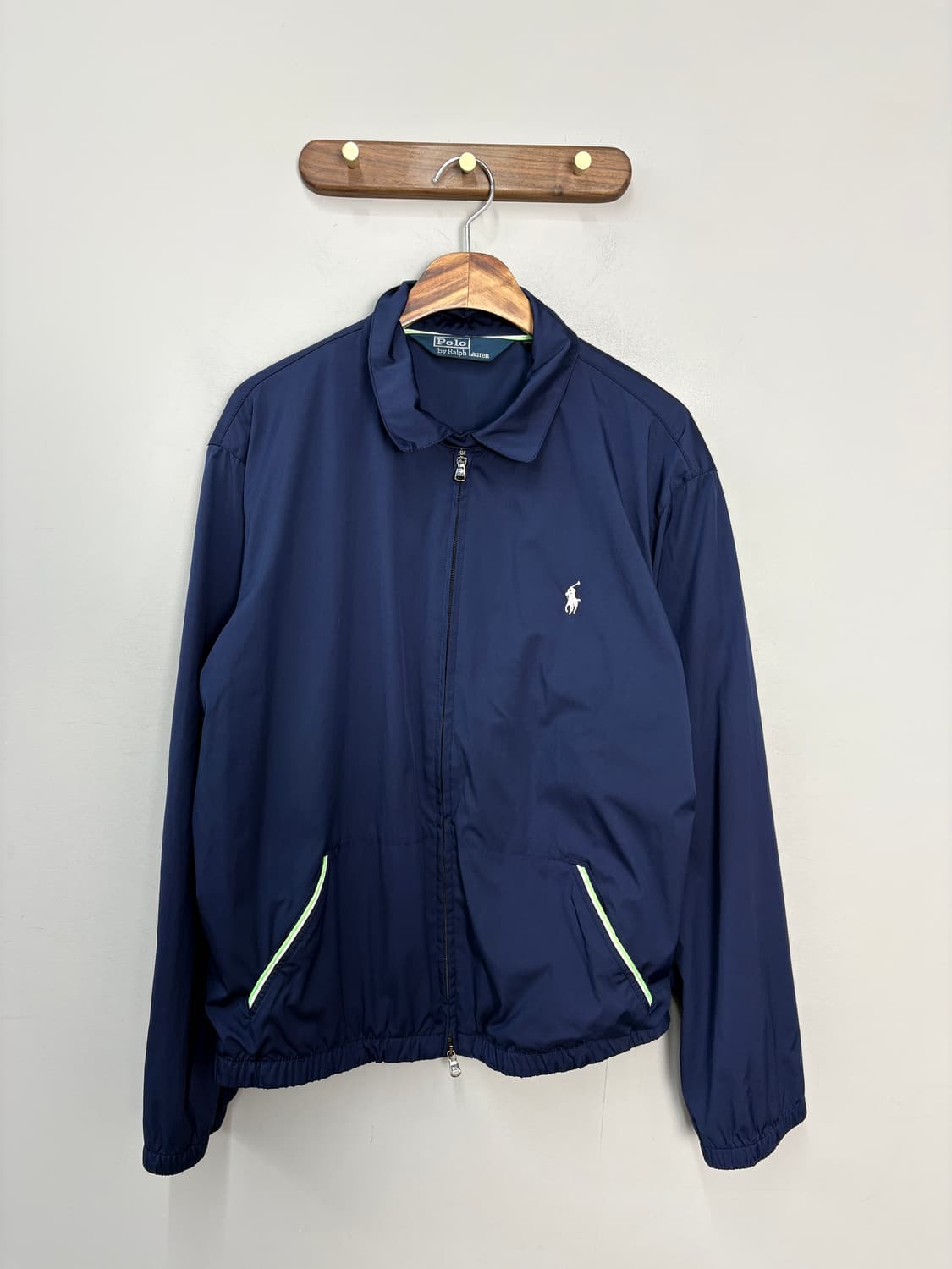 폴로랄프로렌 우븐 나일론 자수 투웨이 네이비 윈드브레이커 자켓  A356 상품이미지2
