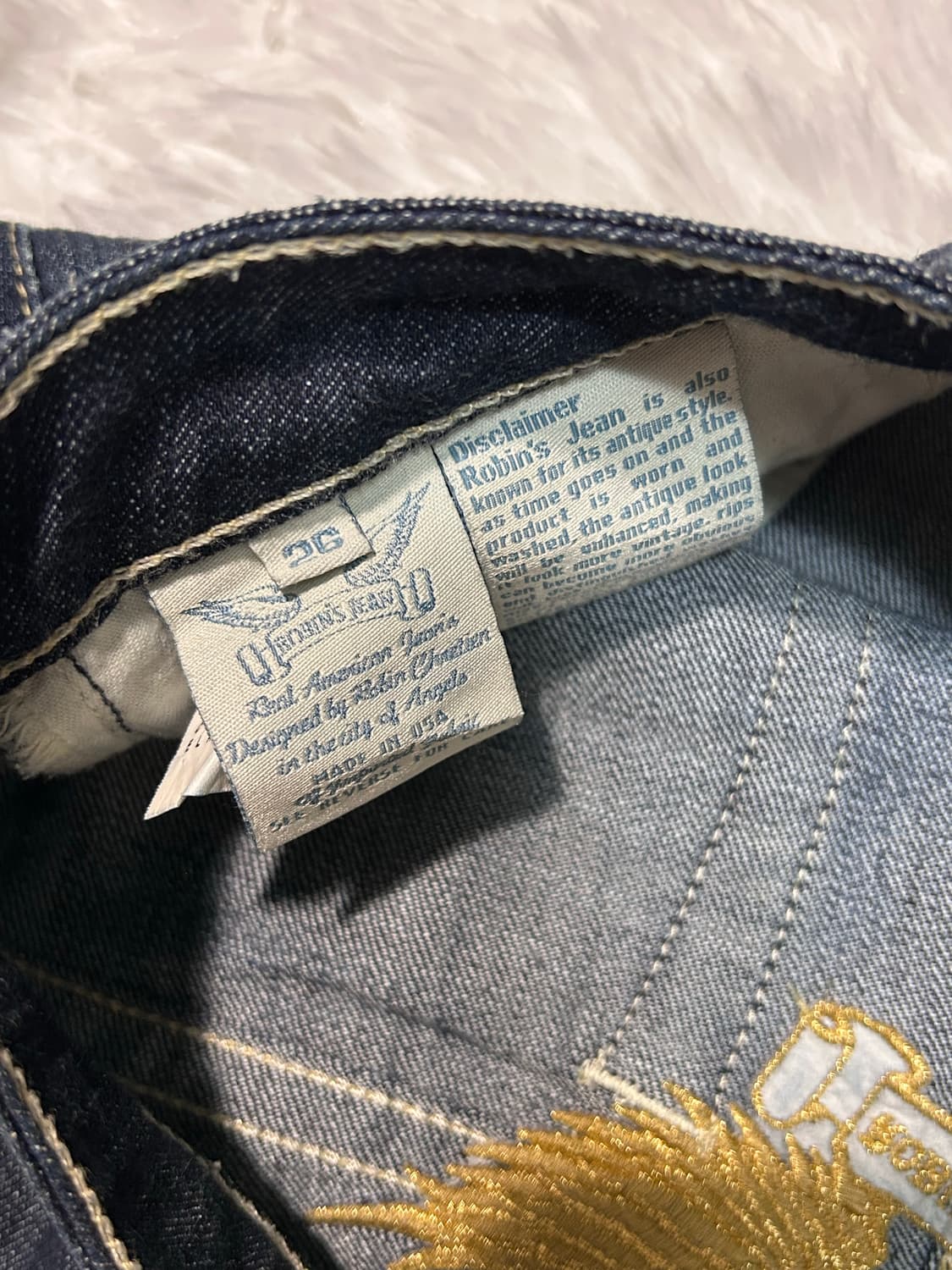 Robins Jeans back detailed denim y2k 상품이미지5